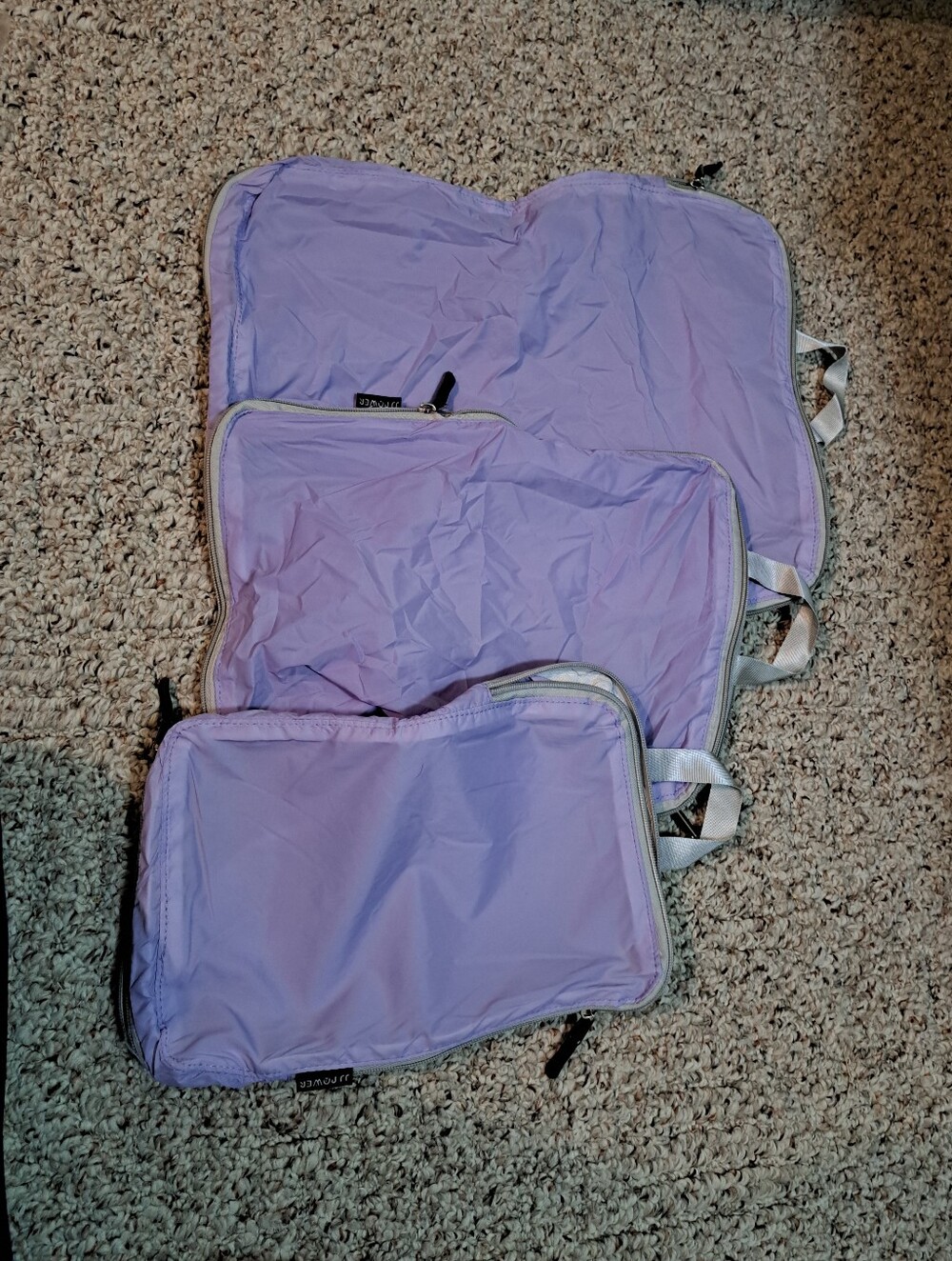 Light Purple Travel Packing Cubes Set - Women Travel Bags